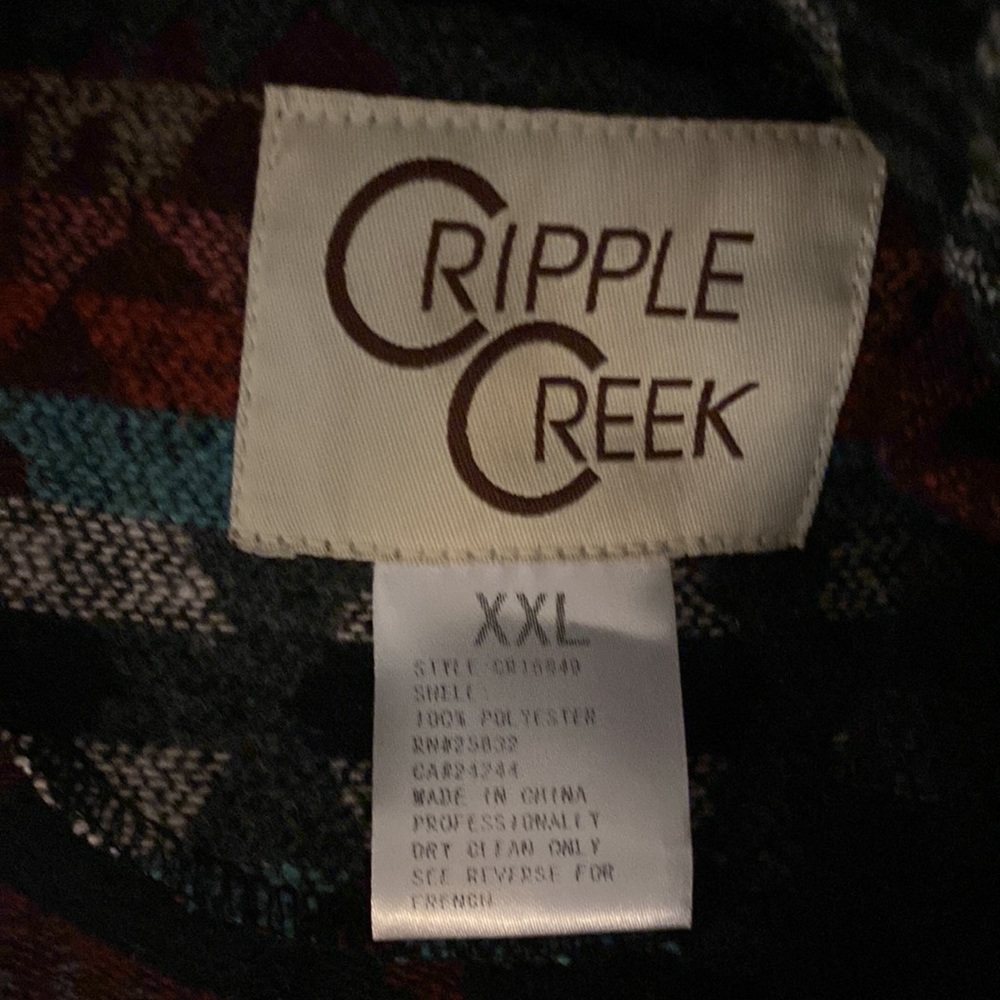 Cripple Creek Women's Tie Front Hooded Wrap Jacket - XXL CR 15649 - Picture 3 of 4